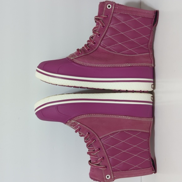 Crocs Allcast leather duck Chukka boots womans size 11 - Picture 15 of 16